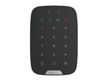 AJAX KeyPad Plus kabellose Funk Touch-Tastatur Bedienteil mit RFID Leser Schwarz (26077)